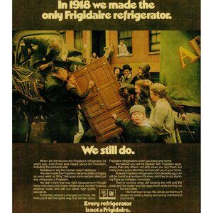 1972 Frigidaire refrigerators Vintage Print Ad (L22)
